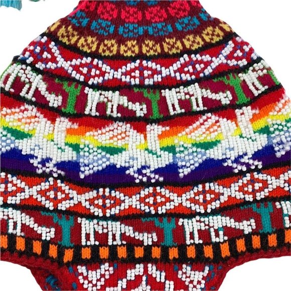 Handmade Artisanal Peruvian Beaded Chullo Hat